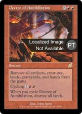 1X Decree of Annihilation Scourge MP Portuguese MTG CARD