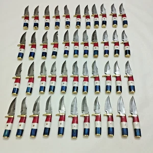 MENGE 50 6" DAMASKUS STAHL STEUERN HANDGEFERTIGT JAGD SKINNER MESSER mit UMMANTEL JWK - Bild 1 von 7