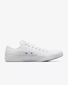 Converse Chuck Taylor Women's 7 White All Star Canvas Lace-up Low Top Sneakers - Picture 1 of 8