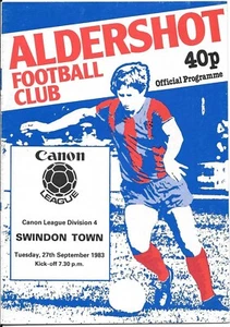 1983-84 Aldershot v Swindon Town - Picture 1 of 1
