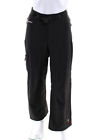 The North Face Womens Zipper Fly High Rise Snow Pants Black Size Medium