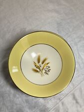 3-5.4" Dessert Bowls - MCM Vtg Yellow-Brown Wheat Glass Autumn Gold-Century Serv