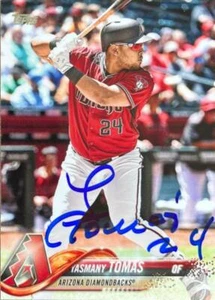 Yasmany Tomas Autographed 2018 Topps #566 - Picture 1 of 1