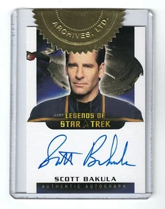 SCOTT BAKULA AUTOGRAPH CARD LA1 STAR TREK ENTERPRISE SEASON 3 RITTENHOUSE SEAL - Picture 1 of 2