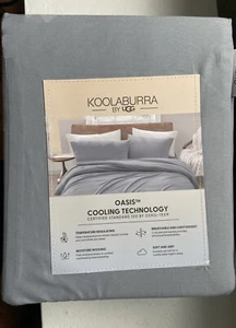 KOOLABURRA By UGG Twin Sheet Set Oasis Cooling OEKO TEX Steeple NEW - Picture 1 of 3