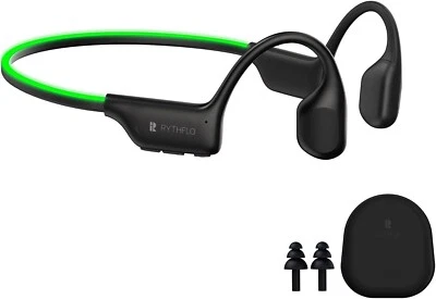 RYTHFLO RGB Waterproof Sport Bluetooth Bone Conduction Earphones, 32GB In-built Storage