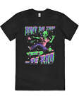 Don't Be Sad Be Rad Skating Alien Space Cotton T-Shirt Unisex Tee Black Size 2XL