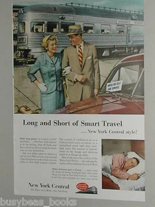 1953 NEW YORK CENTRAL RR advertisement, Empire State, Roosevelt Observation car - Bild 1 von 3