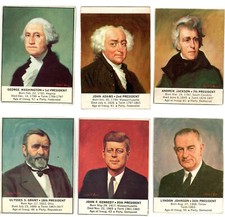 1964 General Mills F272-34 Presidential Portraits You Pick *FINISH YOUR SET*