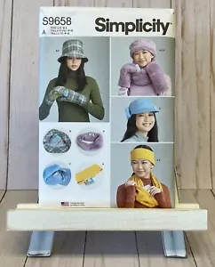 Simplicity 9658 Misses Hats Headband Mittens Cowl Scarf Sewing Pattern NEW - Picture 1 of 2