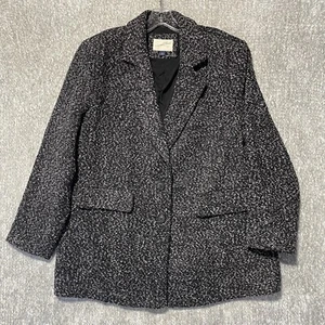 Blazer tweed bianco e nero filo universale abbigliamento professionale ufficio taglia L - Foto 1 di 10