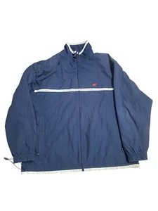 Vintage Nike Jacket Mens Size Large Navy Blue Windbreaker Y2K 2000s Retro Active - Picture 1 of 9