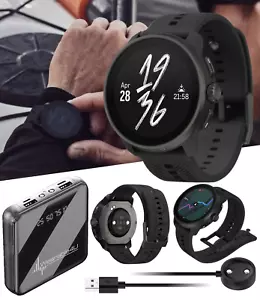 Suunto Race S 45 mm Touchscreen GPS Sports All Black Smartwatch with Power Bank - Picture 1 of 12