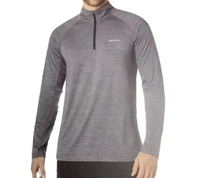 Eddie Bauer Men's Freedry Motion Performance 1/4 Zip Long Sleeve Shirt (M,Black) - Picture 1 of 2