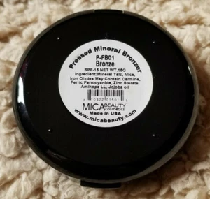 Mica Beauty Pressed Mineral Bronzer P-FB01 BRONZE 15g SPF-15 VEGAN UNUSED! - Picture 1 of 5