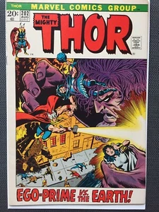 Thor #202 en estado bastante bueno/casi nuevo, primera aparición de Ego-Prime - Imagen 1 de 2