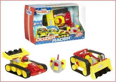 Little Tikes RC Wheelz CONTROL REMOTO Transformación Bulldozer DOZER a Coche de Carreras Foto 1 de 4