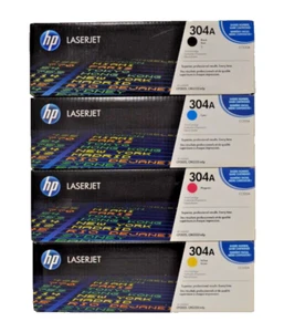 Original Toner Set HP 304A KCMY für HP LaserJet CP2025, CM2320 - Bild 1 von 5
