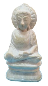 Vintage Thai Buddha Buddhistische Skulptur Marmor Wohndeko Indien - Bild 1 von 16