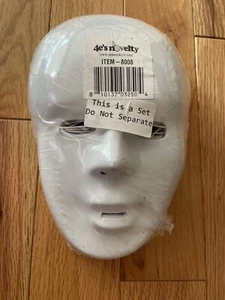 4e’s Novelty Halloween 10 DIY Scary Masks Solid Full Face Party Ball Masquerade - Picture 1 of 3