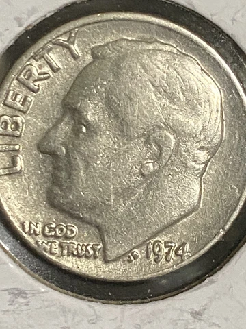 1974 Roosevelt Dime error Coin Cover