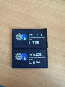 Polizei NRW Köln 3. TEE und 3. BPA Patch Abzeichen Polizei BFE USK MEK SEK GSG9 - Bild 1 von 1