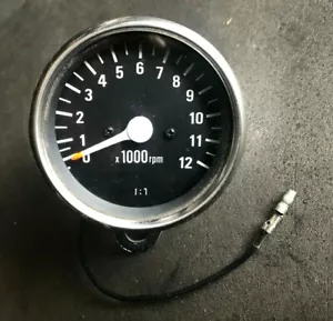 Mini Tach / Tachometer 12,000 1:1 Triumph Bonneville & others - Picture 1 of 6