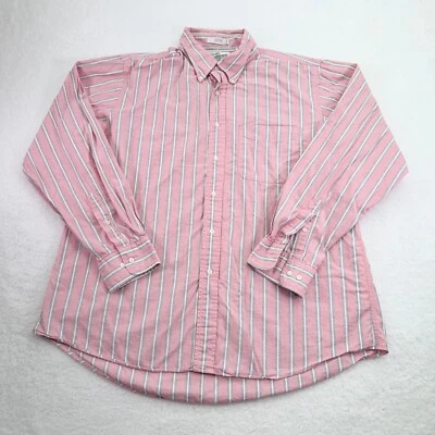 Vintage Sears Roebuck and Co Shirt Mens Extra Large Pink Stripe Made in USA - Image 1 of 4