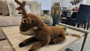 Peluche Ditz Designs gallina ciervo reno grande marrón 19 pulgadas K3 - Imagen 1 de 12