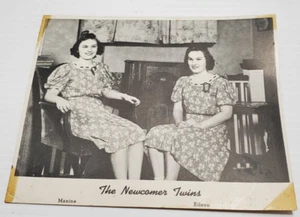 The Newcomer Twins PROMOTIONAL BAND PHOTO WHEELING WEST VIRGINIA - Picture 1 of 3