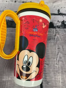 Disney Parks 2009 Plastic Mug Tumbler Cup Mickey Mouse Goofy Donald Duck (H4) - Picture 1 of 9