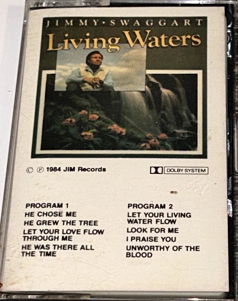 Jimmy Swaggart Living Waters Southern Gospel Music Cassette 1S24 - Image 1 of 4