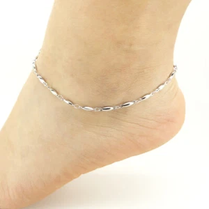 Ankle Bracelet for Women Stainless Steel Anklets Beach Foot Jewelry Waterproof - Picture 1 of 7