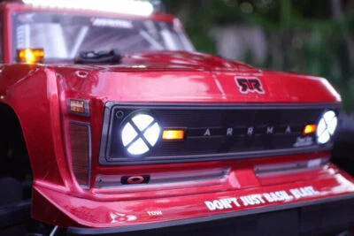 POLO CREATIONS RC Headlights for Arrma Outcast 8s Scale Light Kit
