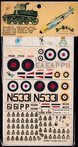 Handley Page Hampden Decal Set 1980s - EXIT Model Aircraft Decals - Picture 1 of 2