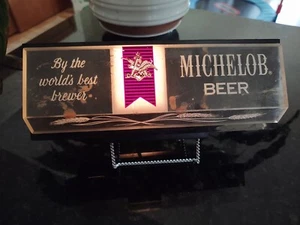 LIGHTED MICHELOB BEER  BAR SIGN ANHEUSER BUSCH INC 1970'S 1980'S - Picture 1 of 14