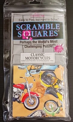 Scramble Squares CLASSIC MOTORCYCLES Puzzle Scrambler Game Brain Teaser  - Image 1 of 4