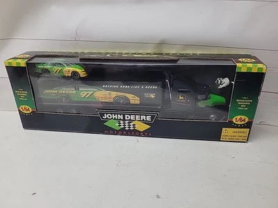 Transportador John Deere Chad Little #97 1997 Collector Series con coche 1:64 Foto 1 de 3
