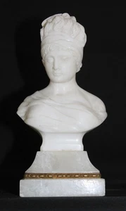 Antique Bust of Madame Juliette Recamier. Marble & Alabaster - Picture 1 of 18