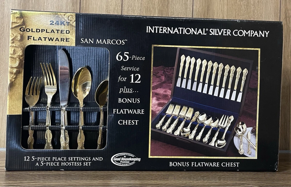 International Silver Antique US Silver-Plated Flatware-Sets for