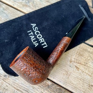 Ascorti Italia Undici Sand Briar Tobacco Pipe Canadian Italy Acrylic Stem - New - Picture 1 of 7
