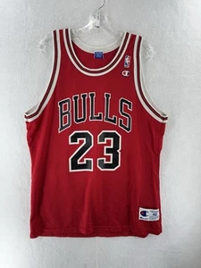 90s Chicago Bulls - Michael Jordan #23 - Champion - Vintage NBA Jersey (48) - Picture 1 of 12