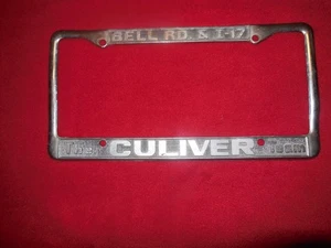 Vintage The Culiver Team Bell Rd. & I-17 license plate frame Pontiac GMC Phoenix - Picture 1 of 7