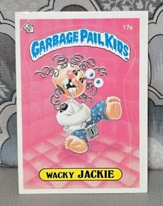 17a Wacky Jackie Matte OS1 GPK 1985 Topps Garbage Pail Kids Series 1 USA First - Picture 1 of 3
