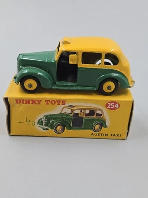 Vintage 1950s Dinky Toys #254 Austin Taxi With Original Box Made In England - Image 1 of 4