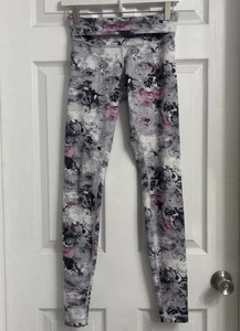 Lululemon Wunder Under Full On Luon Roll Down Moody Mirage Leggings Size 6 - Picture 1 of 3