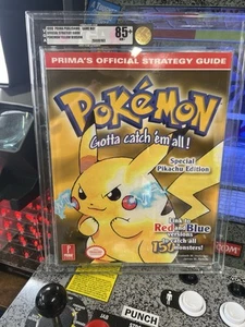 1999 Nintendo Gameboy Pokemon Yellow Version Prima Strategy Guide Graded VGA 85+ - Picture 1 of 12