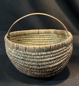Rare 19th Century Shelton Sisters Hand-Woven Basket - Picture 1 of 9