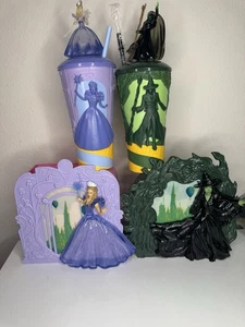 Wicked For Good Elphaba Glinda Popcorn Eimer & Tassen mit Topper 2025 IN HAND - Bild 1 von 13