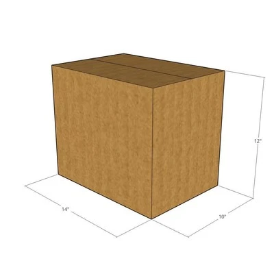 14x10x12 New Corrugated Boxes for Moving or Shipping Needs 32 ECT - Image 1 of 3